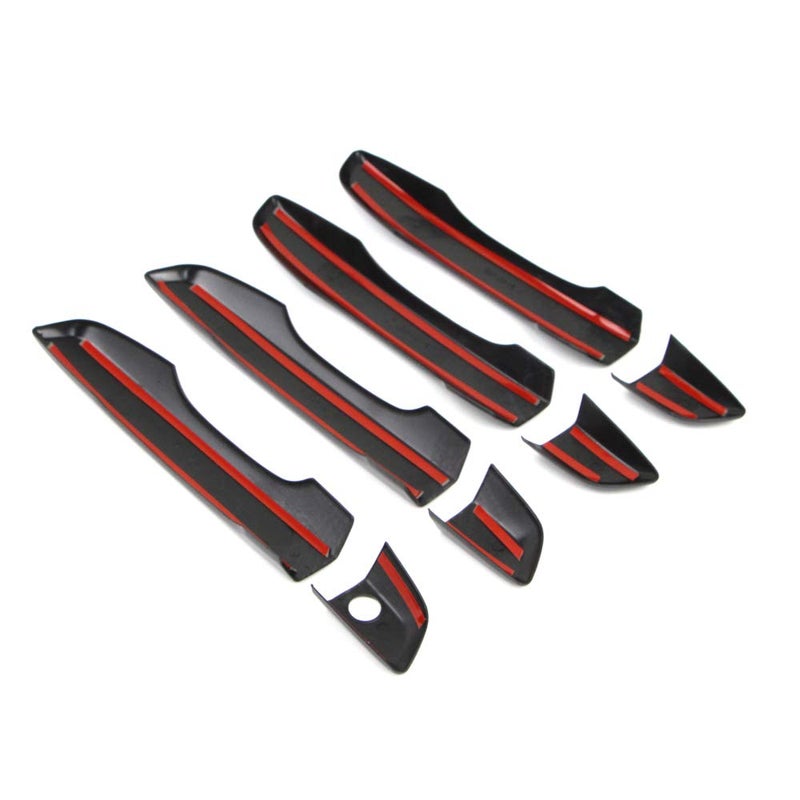 Dreamseek Door Handle Cover for 10th Gen Honda Civic 2016 2017 2018 2019 2020 2021 Sedan Hatchback Exterior Chrome Molding Trim Carbon Fiber Style (w/o Smart Keyhole) - Image 5